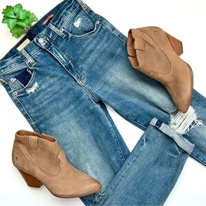 Anthropologie Pilcro The Selvedge Vintage Straight Jeans Distressed Size 27